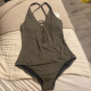 Green Michael Kors Bathing Suit